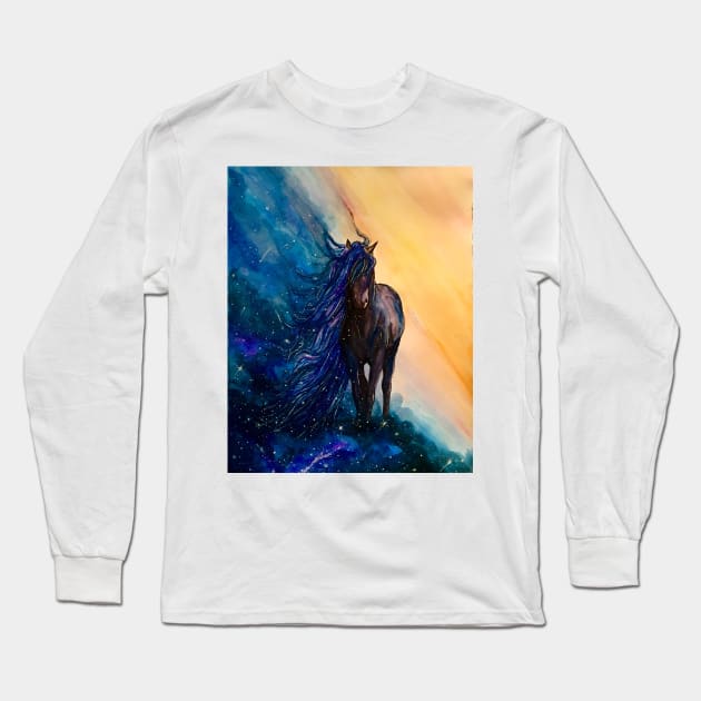 Night Bringer Long Sleeve T-Shirt by Whettpaint